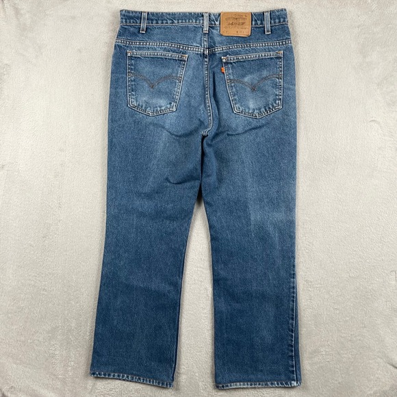 Levi's Other - Vintage Levi 517 Jeans Mens 34x28 Blue Faded Orange Tab Retro Bootcut oREAD